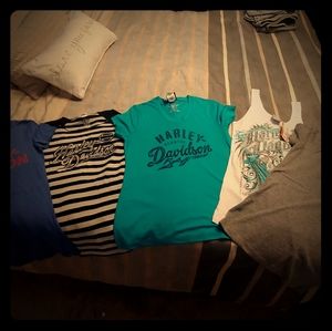 Lot of 5 like new Harley Davidson shirts